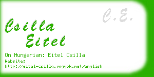 csilla eitel business card